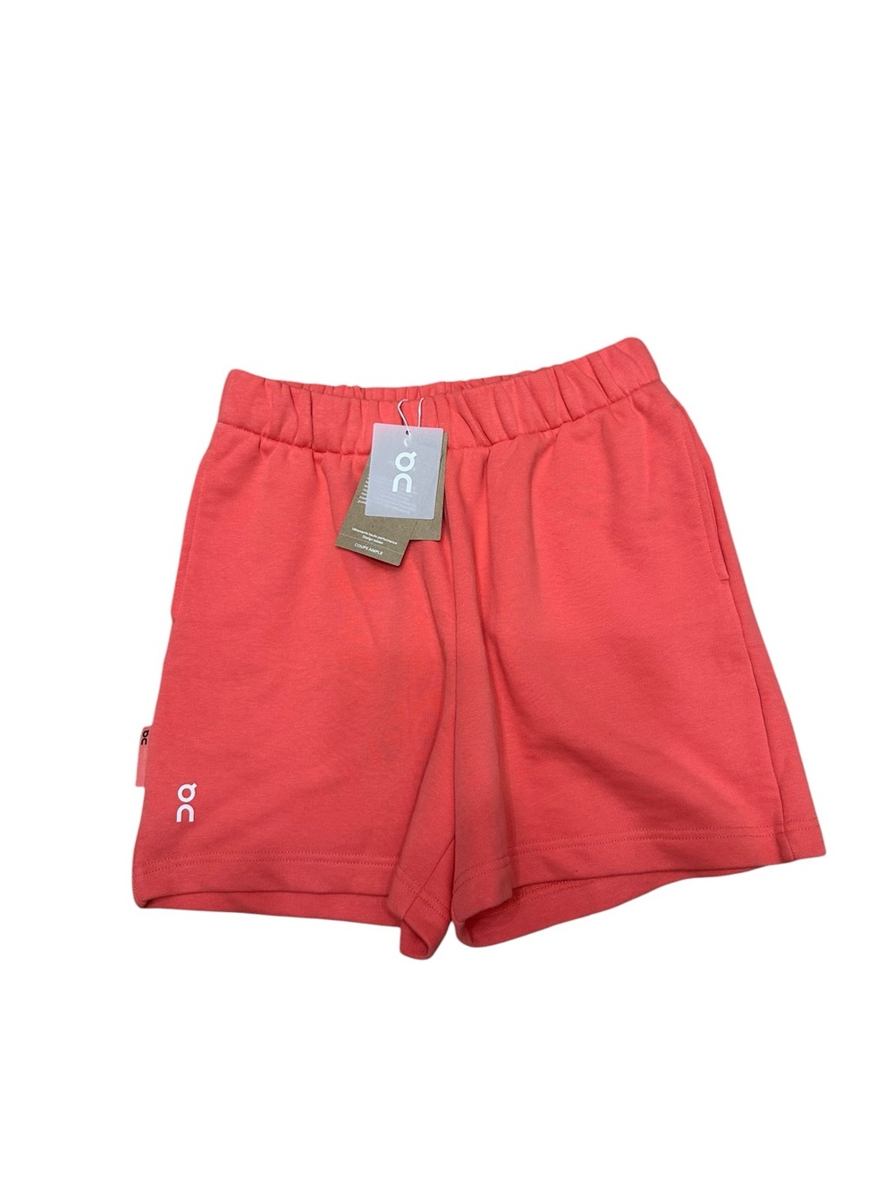On Running Coral Elastic-Waist Women’s Athletic Shorts